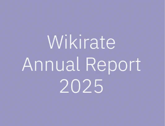 Cover of Wikirate Annual Report 2025