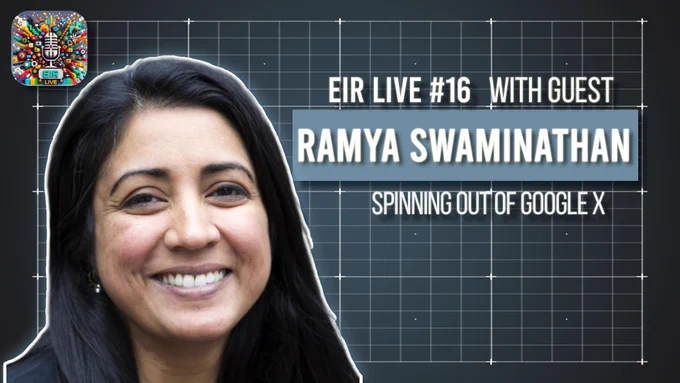 Episode cover art for Episode 16 which has Ramya Swaminathan's image and episode name. 