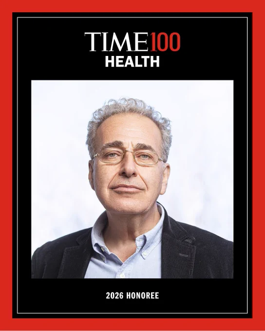 A picture of Professor Gideon Lack with the words: Time100 health 2026 honoree