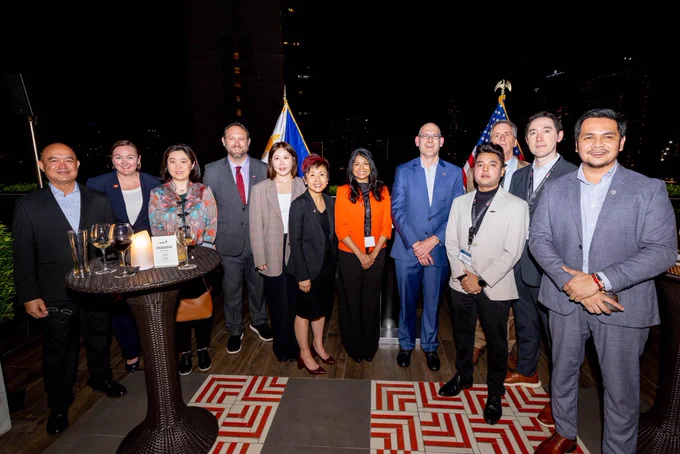 U.S. Embassy team members and guests.
