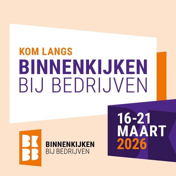 Kom langs: BinnenKijken bij Bedrijven. 16-21 maart 2026. 