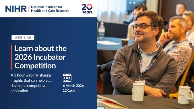 Webinar: Learn about the 2026 Incubator Competition.

A 1 hour webinar sharing insights that can help you develop a competitive application

6 March 2026, 12-1pm