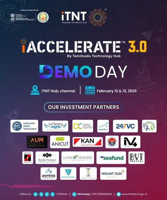 iAccelerate 3.0 - Investment Readiness Cohort - Demo Day 

iTNT Hub extends a warm welcome to our investment partners for the iAccelerate 3.0 Demo Day at iTNT Hub.
