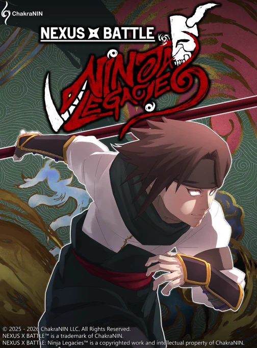 NEXUS X BATTLE: Ninja Legacies Main Prologue Key Visual - © 2025 - 2026 ChakraNIN LLC. All Rights Reserved.