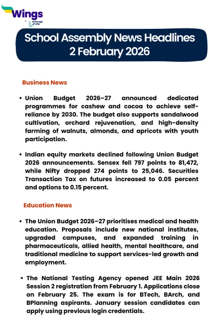 Business and Education News 2 February 2026