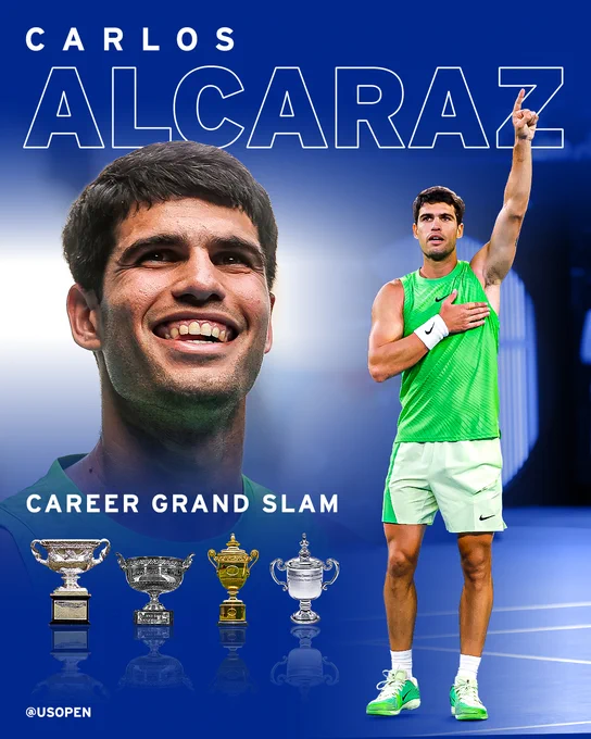 Carlos Alcaraz captures the career Grand Slam