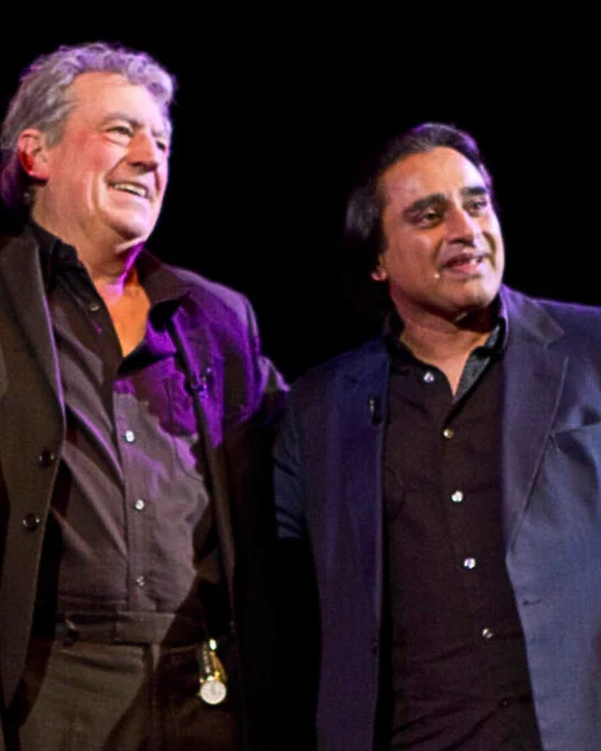 Terry Jones and Sanjeev Bhaskar at Slapstick Festival 2012