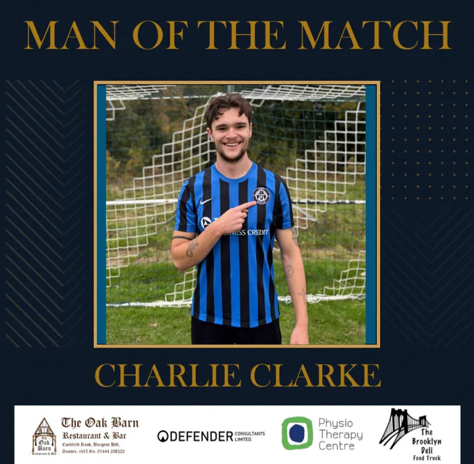 Man of the Match Charlie Clarke.