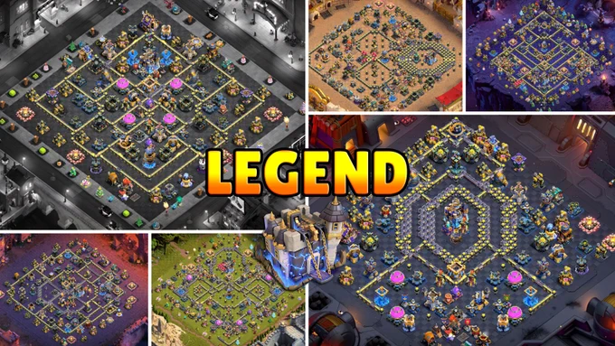 10  Legends TH18 Baselinks for Unbeatable War Defense