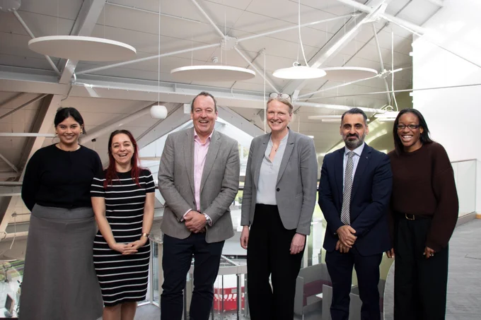 Left to right: Xochitl Alcarez-Curtis, IPO Head of European Trade & Engagement; Natasha Chick, IPO Director of Enforcement, Business & International; Adam Williams, IPO CEO; Anna Jardfelt, DG Swedish IPO; Maziar Soltani, Swedish IPO Head of Knowledge, Development & IT; Nwanne Agada, Senior Policy Advisor, IPO Europe Trade & Engagement.
