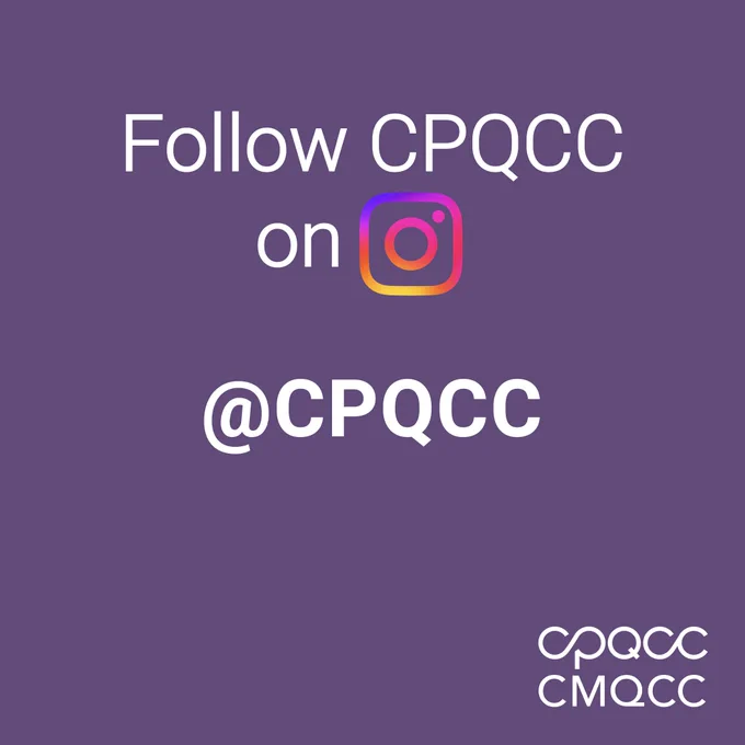 Follow CPQCC on Instagram at @CPQCC.
