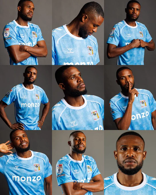 Frank Onyeka wears the home kit.