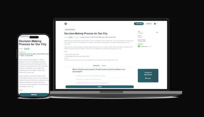 Ob du eine schnelle Abstimmung, eine nahtlose Entwicklerintegration oder eine vollständig maßgeschneiderte Governance-Lösung benötigst, mit Vocdoni bist du abgedeckt. Organisationen weltweit vertrauen uns für unterschiedlichste Anwendungsfälle von Hauptversammlungen über Volksabstimmungen und Wahlen bis hin zu Bürgerhaushalten. 

Die Technologie von Vocdoni steigert die Beteiligung, senkt Kosten und ermöglicht sichere Teilhabe bei bestmöglicher Nutzererfahrung.

Von Graswurzelbewegungen bis zu großen Institutionen: Schau, wie Vocdoni Entscheidungsfindung durch sichere, zugängliche und transparente Technologie verändert.

https://vocdoni.io/de/technology
