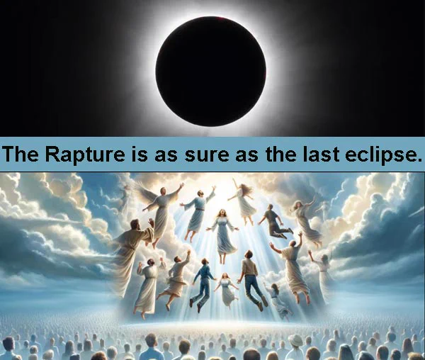 Left behind: The biggest sign after the eclipse.
