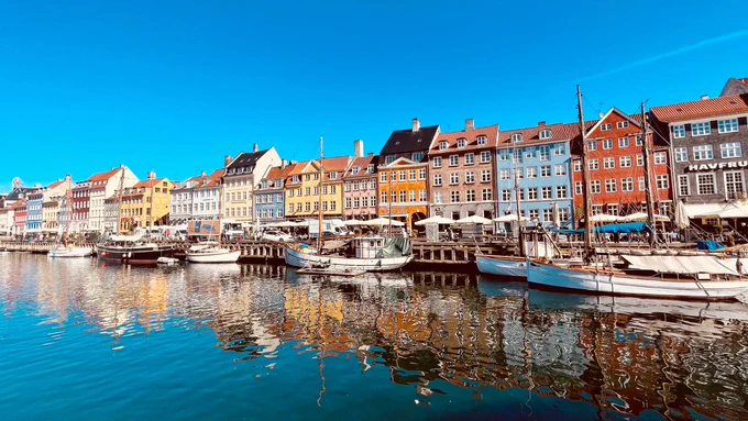 Central Copenhagen in the summer