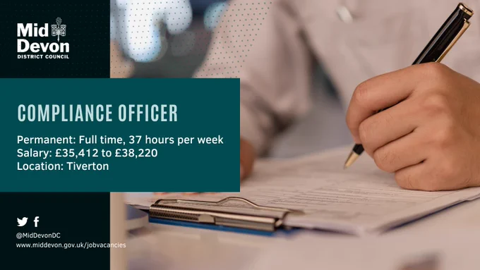 Compliance Officer vacancy.