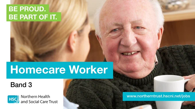 Graphic for a homecare worker job advert