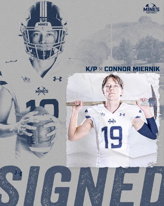 Signed: K/P Connor Miernik