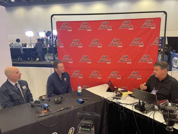 Pictured L-R Administrator Terry Cole, NFL Hall-of-Famer Rod Woodson and Bill Michaels