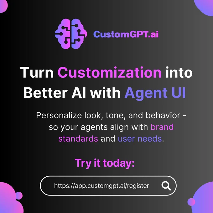 CustomGPT.ai Agent UI: Enterprise-Ready Chat Experiences