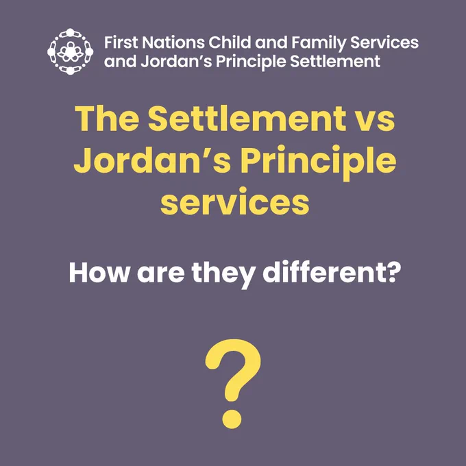 The Settlement vs Jordan's Principle services. How are they different?