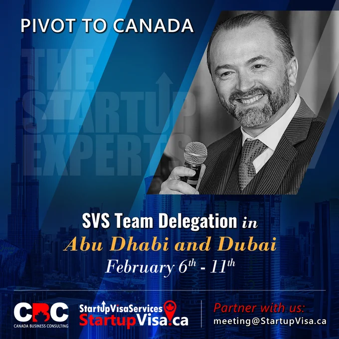 Our team is visiting Abu Dhabi and Dubai to support existing StartupVisa clients and to help with new channels of business establishment in Canada. Even though the StartupVisa path is paused, other pathways are available. If you are an immigration professional, Book a meeting with us to find out more!

#startupvisa #startupvisacanada  #businessexpansion #canadabusinessopportunity #canadabusiness 

#immigration #startup #legal #StartupVisa #StartupVisaCanada #SvsTeam #Toronto #Canada #DesignatedOrganisation #CanadaImmigration #BusinessImmigration #SVSSUV #VentureCapital #entrepreneurs #StartupExperts #AngelInvesors #letterofsupport #StartupVisaCA #StartupVisacom