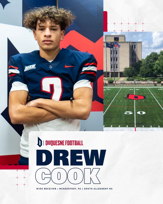 Drew Cook welcome graphic with photo
