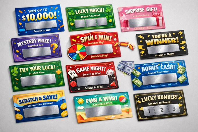 Custom Scratch Off Cards!  Call today for your free quote!