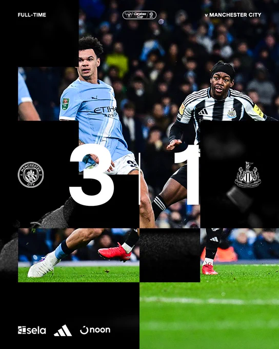 FULL-TIME | Man City 3 Newcastle United 1