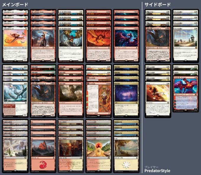 4 Momo, Friendly Flier
4 Sarkhan, Dragon Ascendant
2 Spider Manifestation
4 Clarion Conqueror
4 Magmatic Hellkite
2 Dragonhawk, Fate's Tempest
4 Nova Hellkite
4 Twinmaw Stormbrood
4 Burst Lightning
2 Get Lost
2 The Legend of Roku
4 Cavern of Souls
4 Inspiring Vantage
3 Maelstrom of the Spirit Dragon
4 Mountain
1 Plains
4 Sacred Foundry
4 Sunbillow Verge


3 Doorkeeper Thrull
2 Exorcise
1 Get Lost
4 Rest in Peace
3 Sheltered by Ghosts
1 Chandra, Spark Hunter
1 Dragonhawk, Fate's Tempest