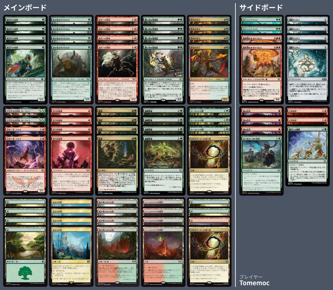 4 Cenote Scout
4 Patchwork Beastie
4 Fear of Missing Out
4 Keen-Eyed Curator
2 Lluwen, Imperfect Naturalist
4 Wildfire Wickerfolk
2 Tersa Lightshatter
4 Violent Urge
4 Break Out
4 Overprotect
3 Morcant's Eyes
6 Forest
1 Mountain
2 Multiversal Passage
4 Starting Town
4 Stomping Ground
4 Thornspire Verge


4 Soul-Guide Lantern
3 Torch the Tower
2 Frenzied Baloth
1 Heritage Reclamation
1 Pawpatch Formation
2 Pyroclasm
2 Sunspine Lynx