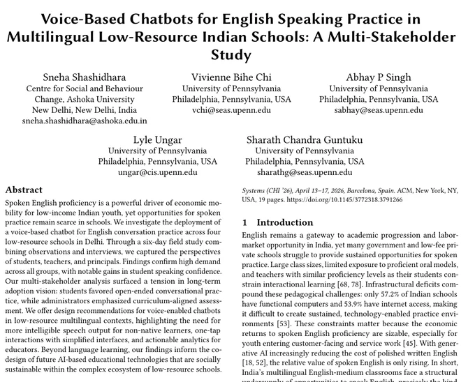 Paper's title and abstract