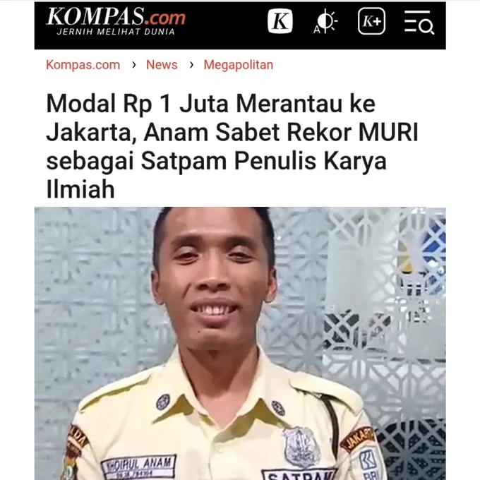 https://megapolitan.kompas.com/read/2026/02/04/06444321/modal-rp-1-juta-merantau-ke-jakarta-anam-sabet-rekor-muri-sebagai-satpam