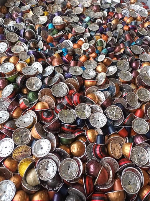 Photo shows lots of coffee pods