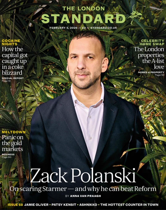 Zack on the front page of the London Standard.