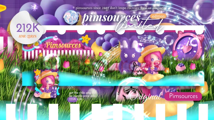 🐇 Chibi barbie tulip 
🫐 Pimsources Original 
💝 212K IDR | retext name
👒 Special bundle with chibi png (( header   ava   chibi png only 255K IDR))
🌷 QRIS 
© pimsources since 2022 don't inspo steal recreate plagiarized or heavy reference are strictly prohibited