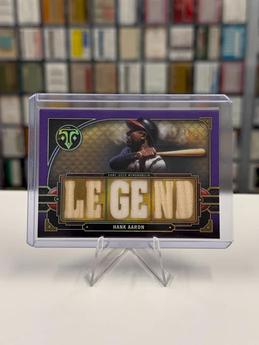 2022 Topps Triple Threads Relic Card
Hank Aaron, Atlanta Braves (11/27)