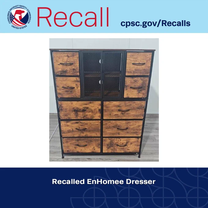 Recalled dresser.