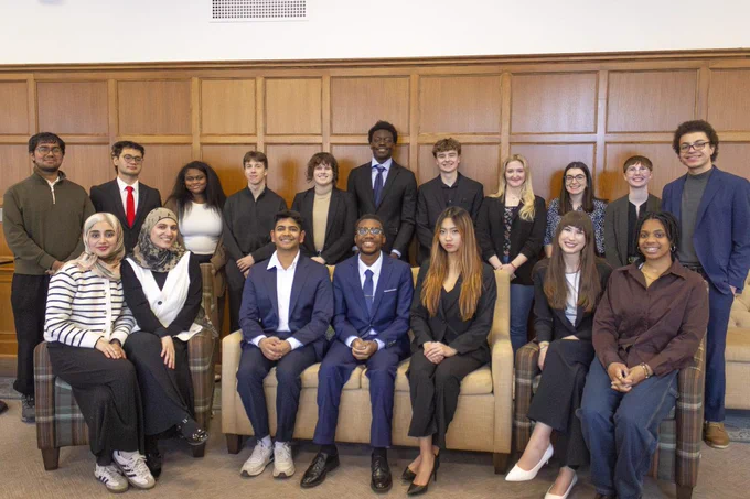 Group of students pose for a photo at Diversity Research Showcase 2026.