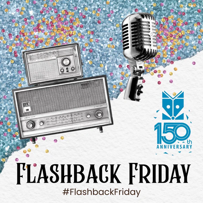 Blue sequin background for FRVPLD Flashback Friday.