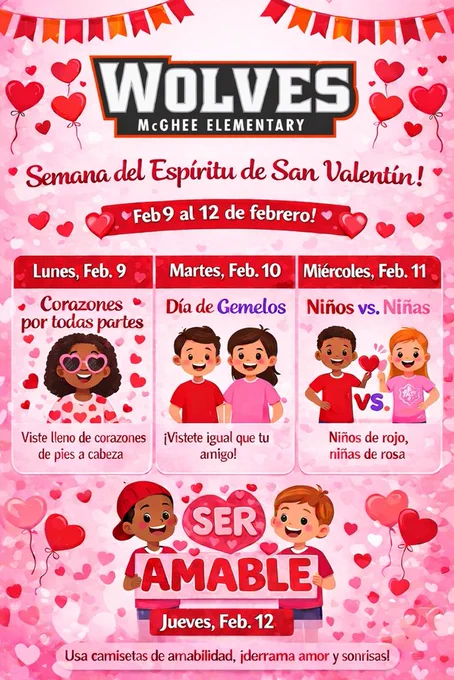 Valentines spirit week  