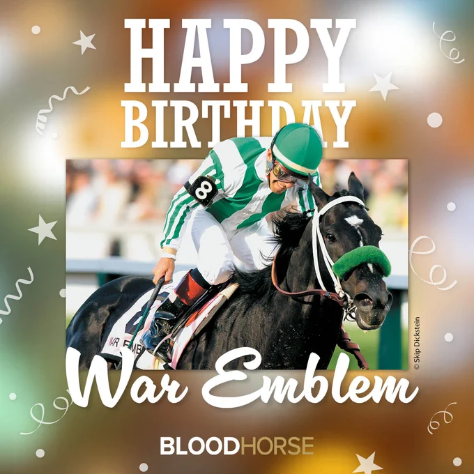 Commemorating the birthday of 2002 Kentucky Derby winner War Emblem, born February 20, 1999.