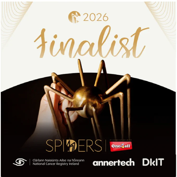 Annertech's, the National Cancer Registry of Ireland's and the Dundalk Institute of Technology's websites are finalists in the 2026 Spider Awards.
