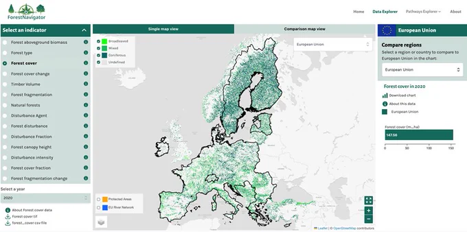 ForestNavigator Data Explorer. © ForestNavigator Consortium | CC BY-NC 4.0