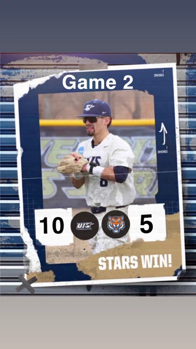 UIS baseball player patting his glove
