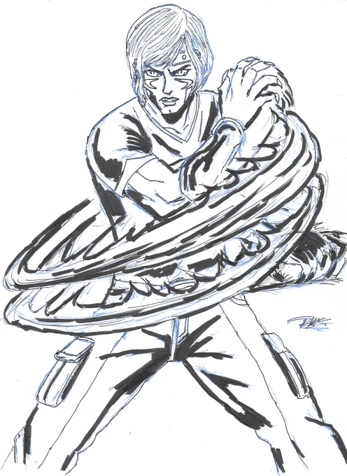 Spens'ar using his Venom Claw attack.