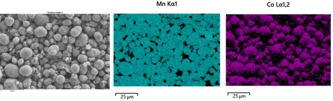 Fig. 6. FESEM-EDS images of pure manganese precipitate formed using 1.2 M H2SO4 and an initial Mn concentration of 13.3 g/L at 80 °C. DURAN GLS 80 bottle