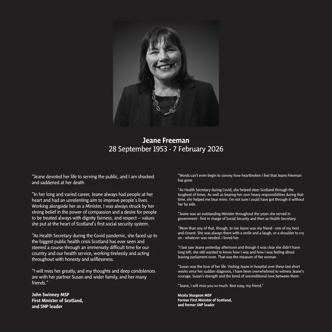 Tribute to Jeane Freeman