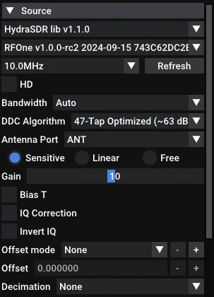 SDR   Fork for HydraSDR with HydraSDR lib v1.1.0 (fully hardware agnostic)