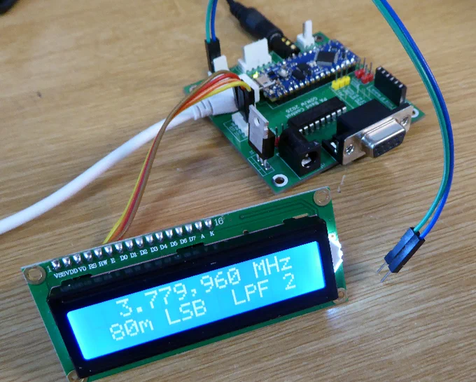 Printed circuit board and LCD display for using CIV to select a low pass filter.
